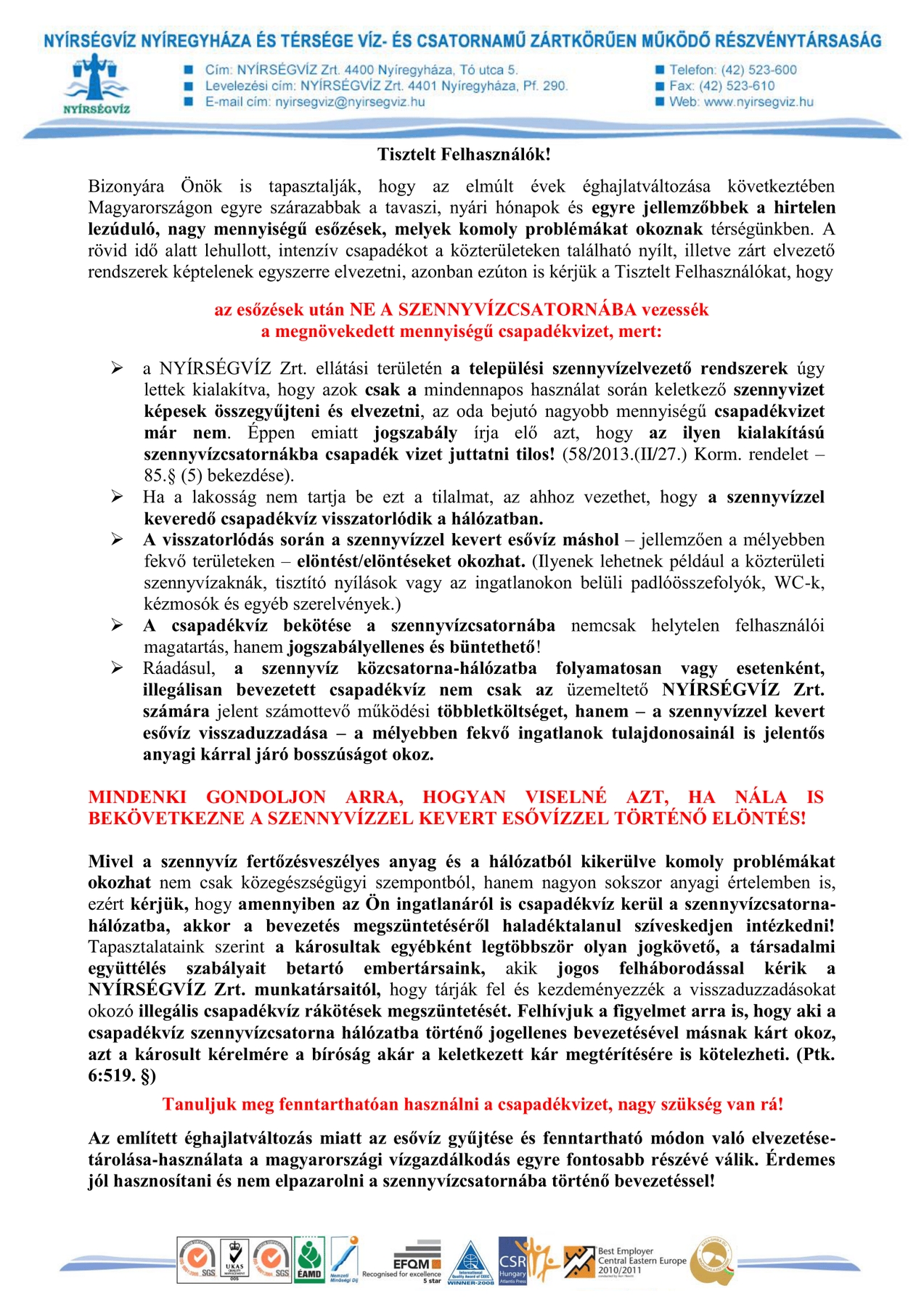 szennyviz tajekoztato web